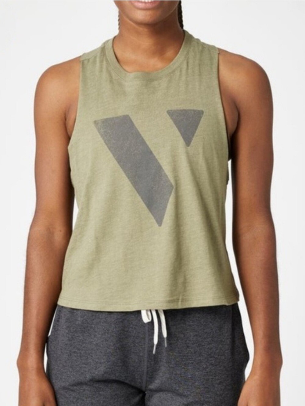 VUORI V1 Mod Tank Quick Dry Heather Olive Sz XS - Picture 1 of 5